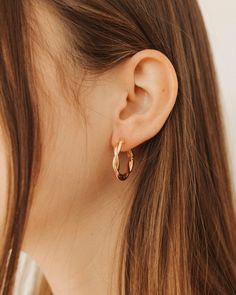 Braided Hoop, Braided Earring, Hoop Earrings, Twisted Hoop Earring, Huggie Earrings, Dainty Gold Earrings, Bold Hoop, Modern Thick Hoops - Etsy Dainty Gold Earrings, Earring Hoop, Earrings Dainty, Huggie Earrings, Huggies Earrings, Gold Earrings, Gold Filled, Brooklyn, Jewelry Accessories