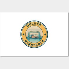 the logo for dulte minnesota is shown in yellow and green on a white background