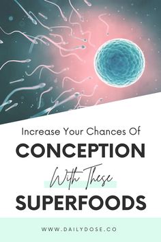 an image with the words, increase your chance of concept with these superfoods