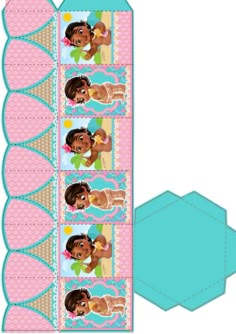 the princess and the frog printable box with cutouts for each side, including an image of pooh