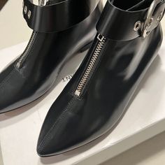 Isabel Marant Flat Boot. Never Worn, One Buckle Is Missing But Both Straps Are Removable. Size 36 Isabel Marant Lenskee Boots, Isabel Marant Boots, Marant Shoes, Isabel Marant Shoes, Flat Boots, Isabel Marant, Rubber Rain Boots, Bootie Boots, Ankle Boots