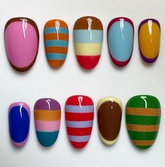 Cute Fall Things, Fall Manicures, Spooky Nail Art, Colorful Tights, Minimal Nails, Striped Nails, Hair Skin Nails, Minimalist Nails, Trendy Fall