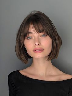 Stylish Short Haircuts with Curtain Bangs - Trendy Looks for All Face Shapes Bob For Square Face, Short Haircuts With Curtain Bangs, Asian Bob Haircut, Haircuts With Curtain Bangs, Lisa Hair, Face Hairstyles, Square Face Hairstyles, Stylish Short Haircuts, All Face Shapes