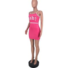 Letters Spaghetti Strap Backless Y2k Bodycon Dresses Y2k Style Pink Mini Dress For Summer, Y2k Summer Club Mini Dress, Y2k Style Club Mini Dress, Y2k Club Mini Dress, Y2k Style Summer Club Mini Dress, Y2k Mini Dress With Spaghetti Straps For Night Out, Y2k Style Mini Bodycon Summer Dress, Y2k Style Sleeveless Bodycon Dress, Casual Pink Fitted Suspender Dress