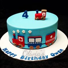 a birthday cake for a four year old boy