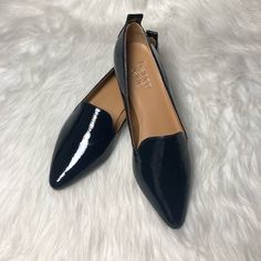 Nwot Franco Sarto Shelby Navy Blue Patent Pointed Toe Loafer,Size-7/ 0.75”Embellished Heel,Manmade Or Leather Upper,Smoke Free Home,Please Ask Any ?’S U May Have Before Purchasing Bec I Try To Describe To The Best Of My Ability All Items Being Sold In My Closet,Ty So Much For Coming To My Closet. Blue Slip-on Loafers For Fall, Classic Blue Pointed Toe Oxfords, Blue Leather Loafers For Fall, Elegant Blue Closed-toe Oxfords, Blue Slip-on Oxfords For Office, Blue Round Toe Oxfords For Office, Blue Slip-on Office Heels, Elegant Blue Oxfords For Workwear, Blue Slip-on Loafers With Flat Heel