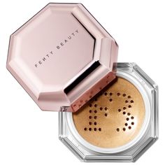 Makeup Fenty Beauty, All Over Highlights, Fenty Beauty Makeup, Silver Eyeshadow, Highlighter Brush, Pink Highlights, Nude Makeup, Beauty Inside, Fenty Beauty