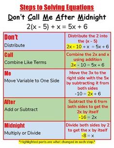 a table with instructions to solve the problem for dividing numbers and adding them into different ways