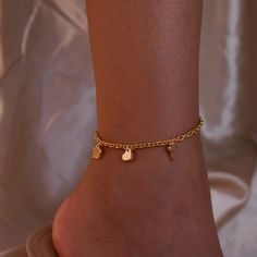 "❤️ Grab 3 fabulous items and enjoy a delightful 25% off when you use the code BUY3GET25 Surprise her with our Gold Cute Charm Anklet, featuring a delightful combination of charms such as flowers, hearts, and crosses. This anklet is not just a lovely accessory but also a meaningful token of your friendship. It's the best gift for her, showcasing your affection and adding a touch of elegance to her ankle. #YOU MAY LIKE THIS Name Circle Anklet https://www.etsy.com/listing/1576475162/name-circle-an Trendy Anklets For Valentine's Day, Dainty Adjustable Anklets For Valentine's Day, Trendy Valentine's Day Gift Anklets, Dainty Anklets With Heart Charm For Gifts, Metal Dangle Anklets As Gift, Dainty Anklet With Heart Charm As Gift, Name Circle, Dream Accessories, Mesh Dresses