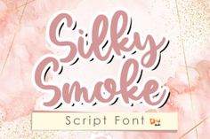 Silky Smoke is a cute and timeless handwritten font, carefully handcrafted to become a true favorite. Its casual charm makes... Bujo Fonts, Brush Script Fonts, Trendy Fonts, 1001 Fonts, Free Svgs, Commercial Use Fonts, Free Script Fonts, Brush Script, Wedding Fonts