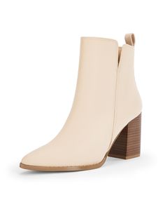 PRICES MAY VARY. Feature: Side V cutout, Point Toe, Chunky Stacked Heel, Faux Leather, Solid Color, Designed with a Back Zip, Cowboy Western Suede Ankle Bootie For Women. Occassion: Suit for Spring, Summer and Autumn Wear, Beach,and Perfect Paired with Dresses, Skirts, Shorts, and Denim. Easy to Wear on/off, Suitable for Street, Shopping, Date, Hiking, Biking, Comfort for All-day Wear. Stay Comfortable and on-trend with This Transitional Staple, Which is Available in Versatile Neutrals to Pair P Ankle Boots Pointed Toe, Cutout Ankle Boots, Street Shopping, Autumn Wear, Cowboy Western, Ankle Bootie, Stacked Heel, Ankle Booties, Soft Material