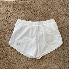 Brand New. Never Been Worn. Under Armour Bottoms With Built-in Shorts For Summer, Under Armour Summer Shorts With Elastic Waistband, Under Armour Casual White Shorts, Under Armour White Casual Shorts, Summer Workout Shorts By Under Armour, Under Armour Workout Shorts For Summer, Casual White Under Armour Shorts, Under Armour Spring Bottoms, Under Armour Short Bottoms For Spring