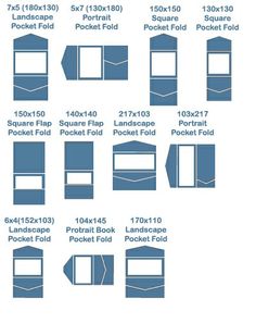 the instructions for how to fold a pocketfold in one sheet or two pieces of paper