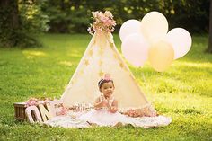 Scarlett, first birthday session, outdoor photos, pink, gold, rose gold set up, teepee, balloons, ONE prop, simple set up, Melzphotography, Belleville, NJ, photographer Teepee Balloons, Twin Birthday Pictures, Outdoor Cake Smash, Baby Birthday Photoshoot, First Birthday Photography, Baby's 1st Birthday, 1st Birthday Pictures, Baby Cake Smash, 1st Birthday Photoshoot