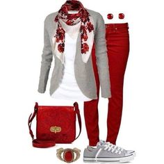 Love. I’d do a pointed toe shoe with this. Mode Over 50, Tennis Shoes Outfit, Stitch Fix Inspiration, Converse Sneakers, Grey Shirt, Fashion Mode