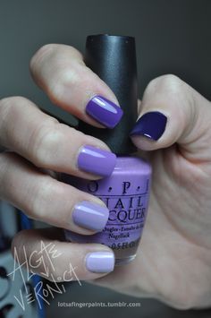 ombre nails Purple Ombre Nails, Nails Purple, Her Nails, Super Nails, Gradient Nails, Fancy Nails, Creative Nails, Purple Nails, Love Nails