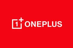 the word oneplus on a red background with a white cross in the center