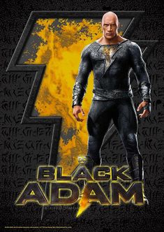 the poster for black adam from the movie