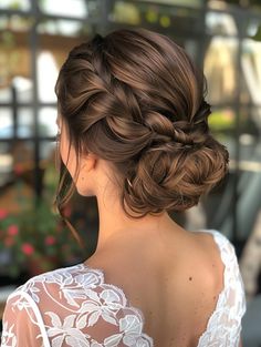 Elegant and Versatile Braided Bun Hairstyles Braids Hairstyles Bride, Braided Bun Wedding Hair, Low Bun Wedding Hair With Braid, Cute Hairstyles For Kids Black, Bride Low Bun Hairstyles, Wedding Hair Updo Elegant, Hairstyles For Kids Black Natural, Side Bun Wedding Hair, Low Messy Bun Wedding Hair