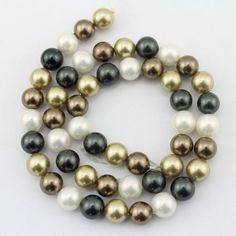 8mm High Luster  Round Shell Pearl Beads, MUlti color  shell PeBeads,Loose Shell Pearl Beads,One Ful Pearl Beads For Jewelry Making, Round Pearl Beads For Jewelry Making, 8mm Pearl Beads For Jewelry Making, Pearl Spacer Beads For Jewelry Making, Pearl Jewelry Necklace, Coin Pearls, Large Hole Beads, Keshi Pearls, Chip Beads