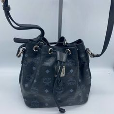 Mcm Bucket Bag 8x5.5x8.5 17 Inch Strap Drop Date Code- 03902 2 Interior Pockets Item Shows Signs Of Wear From Normal Use- Worn Leather, Discoloration On Handles, Scratched Celine Macadam Alma Style Bag 11x5x8.5 7 Inch Strap Drop Date Code- Dm95 1 Interior Pocket Item Shows Signs Of Wear From Normal Use- Worn Leather, Scratched Hardware, Etc Please Refer To Photos For Further Details Sku- Lcgrr81408 Mcm Bucket Bag, Mcm Bags, Bucket Bag, Handles, Bag Lady, Signs, Leather, Women Shopping, How To Wear