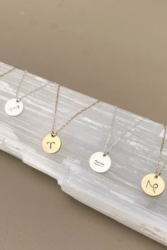 Take a moment to connect with the energy of the greater universe and the ever shifting cosmos that surround us. Choose the astrological sign calling to you or layers a few. A thoughtful gift for yourself, a loved one, your best friends, or your bridesmaids! These minimalist necklaces have the charm welded into the chain so there no pesky clasp migration to contend with. Take the mirror time you save to smile at yourself and look into your own, gorgeous eyes. Minimalist Necklaces, Astrological Sign, Charm Necklaces, Gorgeous Eyes, Minimalist Necklace, The Energy, Astrology Signs, Cosmos, Charm Necklace