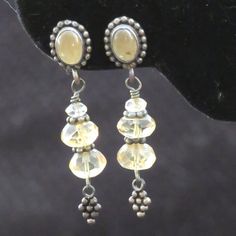 Gorgeous Handmade Earrings From The 90's (Made In The Mid 90's And I Just Rediscovered Them In My Stash Of Older Work). Faceted Citrine Gemstones And Handmade Bali Silver Post Style Earrings. Approximately 1 1/2" Long. Yellow Citrine Earrings For Formal Occasions, Formal Yellow Citrine Earrings, Elegant Yellow Earrings With Natural Stones, Yellow Oval Citrine Earrings, Artisan Yellow Dangle Earrings, Artisan Yellow Dangle Jewelry, Handmade Yellow Earrings For Formal Occasions, Yellow Handmade Earrings For Formal Occasions, Yellow Citrine Jewelry With Matching Earrings