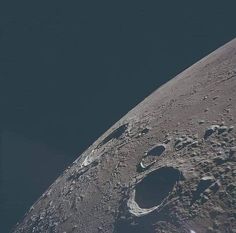 an image of the moon taken from space