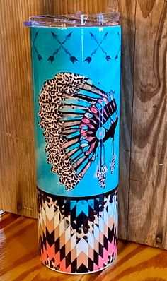 AZTEC INDIAN - CountryFide Custom Accessories and Outdoors Indian Tumbler Ideas, Native American Tumbler Ideas, Aztec Tumbler Ideas, Indian Epoxy Tumbler, Custom Tumbler Western, Zarape Tumbler Cup, Concealed Carry Purse, Round Neck Dresses, Jewelry Bags