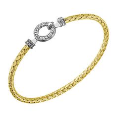 Features: Quick ShipCircumference: 7 1/4 InchJewelry Closure: Hook ClaspSetting: PaveStone Cut: RoundStone Millimeter Measurement: 1.25 Mm Width, 1.25 Mm LengthMetal Color: Two ToneCare: Wipe CleanStone Type: 32 Cubic ZirconiaBracelet Type: Bangle BraceletsMetal: 18k Gold Over SilverCountry of Origin: Imported Charles Garnier, Bracelets Bangle, Silver Bangle Bracelet, Silver Bangle Bracelets, Silver Bangle, Silver Bangles, Infinity Bracelet, Bangle Bracelet, Jewellery And Watches