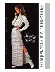 a woman in a white dress and boots is posing for the cover of a magazine