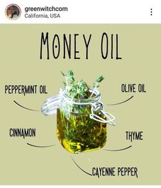 Money Oil Recipe, Money Oil, Money Spells Magic, Money Spells That Work, Easy Spells