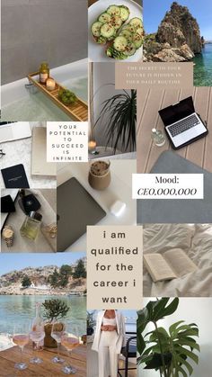 VISION BOARD IDEAS | HOW TO CREATE A DIGITAL VISION BOARD Wealth Mood Board, Wealth Aesthetic Wallpaper, Motivates Quotes, Health Aesthetic Wallpaper, Focus On Yourself Aesthetic, Wealth Wallpaper, Happy Moodboard, Digital Marketing Aesthetic, Creative Vision Boards