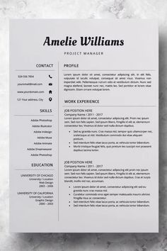 Resume | CV Template + Cover Letter Cv Design Professional, Icon Colors, Cv Design, Resume Design Template, Modern Resume Template, Modern Resume, Resume Template Word, Resume Template Professional, Cv Template