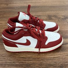 Brand New Shoes- Never Worn Outside. Buyer Pays Shipping Cost Red High Top Nike Shoes, Red Shoes Nike, Nike Shoe Collection, Airforces Shoes, Cute Red Shoes, Red Nikes, Iconic Clothes, Nike Red Sneakers, Red Nike Shoes