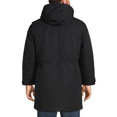 This Lands’ End Men’s Expedition Winter Parka with Removable Faux Fur Hood is anything but your standard winter coat. For one thing it’s lightweight not heavy but still delivers a substantial punch of warmth. Made with a 100% nylon seam-sealed waterproof exterior shell and a 600 power down fill interior it’s guaranteed to keep you dry and warm in the low lower LOWEST temperatures you care to function in this winter (From -3 degrees Fahrenheit in fact). With a removable faux fur trim hood for add Winter Outfits Warm, Winter Parka, Long Trench, Down Parka, Fur Hood, Mens Big And Tall, Big And Tall, Big & Tall, Knit Cotton