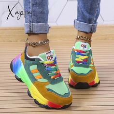 Material Rubber PU Style Casual Sportswear Daily Element Patchwork Shoes Closure Type Elastic Band Shoes Toe Type Round Shoes Type Out Door Size(in) Foot Length US5EU35 8.9 US6EU36 9.1 US6.5EU37 9.3 US7.5EU38 9.4 US8.5EU39 9.6 US9EU40 9.8 US9.5EU41 10 US10.5EU42 10.2 US11EU43 10.4 Size(cm) Foot Length US5EU35 22.5 US6EU36 23 US6.5EU37 23.5 US7.5EU38 24 US8.5EU39 24.5 US9EU40 25 US9.5EU41 25.5 US10.5EU42 26 US11EU43 26.5 Tips: Due to the many variations in monitors the color in the image could lo Patchwork Shoes, Door Shoes, Band Shoes, Womens Low Heels, Fashion Shoes Sneakers, Orange Shoes, Wedges Style, Sport Shoes Women, Casual Sportswear