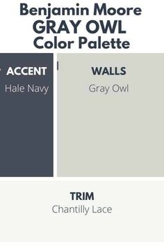 some gray paint colors with the names of them