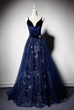 Prom Dress Tulle, Evening Dress Beaded, Navy Prom Dresses, Blue Evening Gowns, Prom Dress Evening, Senior Prom Dresses, Tulle Evening Dress, Prom Dresses 2019, Satin Evening Dresses