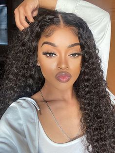 Bleached Knots Wear & Go Wigs Deep Wave Wig, Glueless Lace Front Wigs, Wave Wig, Deep Wave Hairstyles, Beautiful Wigs, Human Hair Lace Wigs, Hair Collection, Wig Making, Hair Wear