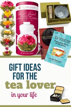 tea gift ideas for the tea lover in your life, including an assortment of teas and