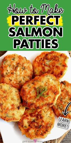 the cover of how to make perfect salmon patties