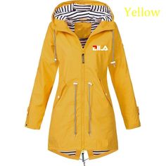 SPECIFICATIONSBrand Name: huikairuiDecoration: HoodedAge: MIDDLE AGEThickness: ThickMaterial: POLYESTERStyle: CasualHooded: YesOrigin: Mainland ChinaCN: FujianSeason: Autumn/WinterPattern Type: SolidOuterwear Type: JACKETSGender: WOMENClothing Length: long（26+inch）Item Type: Outerwear & Coats Casual Winter Camping Raincoat, Casual Winter Raincoat For Camping, Casual Waterproof Outerwear For Camping, Casual Long Sleeve Raincoat For Camping, Casual Yellow Windbreaker For Rainy Weather, Black Winter Outerwear For Camping, Black Outerwear For Fall Camping, Black Waterproof Outerwear For Camping, Casual Outerwear For Camping