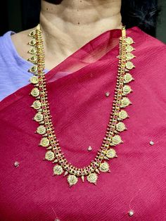 22 karat gold 'sri rama pattabhishekam' long necklace with color stones (temple jewellery) - 235-GN4409 - in 51.050 Grams for USD $5,379.53 USD. 
Made in India by Totaram Jewelers Online this product is in Gold - 22 Karat BIS Hallmark 916 Gold  & is an excellent gift for Adult - Women. Ships fully insured with secured guaranteed delivery for free with your order over $250 from New Jersey USA & comes with 30 days exchange policy. 22k Gold Temple Necklace With Tilla For Puja, 22k Gold Temple Necklace For Navratri Celebration, Celebration Temple Necklace In 22k Gold With Meenakari, 22k Gold Meenakari Temple Necklace For Celebrations, Celebration 22k Gold Temple Necklace With Meenakari, Yellow Gold Cutdana Temple Necklace For Diwali, 22k Gold Kundan Necklace For Puja, 22k Gold Meenakari Temple Necklace For Puja, 22k Gold Tilla Temple Necklace For Celebrations