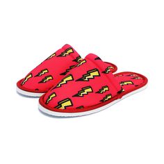 Chochili Men Harry Potter Lightning Bolt Home Slippers Lightweight Silent Walk Size 8 to 10 - supplyity Red Non-slip Indoor Slippers, Red Non-slip Slip-on Slippers, Harry Potter Lightning Bolt, Harry Potter Lightning, Slippers For Men, Comfortable Slippers, Fabric Red, Home Slippers, Slippers For Women