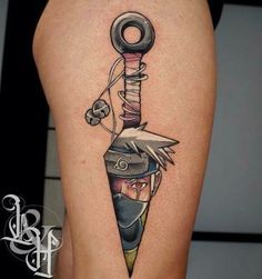 Kakashi Tattoo, Tato Naruto, Jing Y Jang, Nerd Tattoo, Manga Tattoo, Forarm Tattoos, One Piece Tattoos, Gaming Tattoo