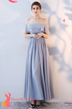 Make a memorable statement with the **Paintnitelife™ Bridesmaid Dress Annual Party Banquet Silver Gray Evening Dress**. This elegant gown is the epitome of sophistication, featuring a timeless silver gray hue that exudes grace and charm. Perfect for bridesmaids or any formal event, this dress is designed to turn heads with its flattering silhouette and understated elegance. Elevate your style and shine with confidence in this exquisite piece from Paintnitelife™. Gray Evening Dress, Grey Evening Dresses, Folk Fashion, Bridesmaid Outfit, Dress C, British Indian, Outfits Casuales, Evening Dress, Fashion Art