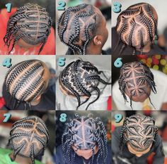 the steps to braiding your hair in different styles and colors, including cornrows