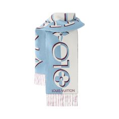 LOUIS VUITTON® - Duo Infinity Scarf - Blue Louis Vuitton Official Website, Contrasting Colours, Monogram Bag, Buckle Shoes, Louis Vuitton Official, Silver Jewelry Fashion, Lv Belt, Designer Accessories, Cold Season