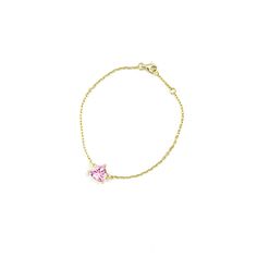 High quality gold chain bracelet with a beautiful pink rose triangle shaped stone. This sparkly cubic zirconia stone will make an excellent addition to your arm candy. Gold cable chain link bracelet is made of 925 silver and 24k gold plating. The bracelet is hypoallergenic, waterproof and can be worn daily. This bracelet would be a beautiful addition to your arm candy or worn on it's own. DETAILS:Length: Adjustable from 6.5 inches to 7 inchesMaterial: 925 silver in 24k gold plating Pink Adjustable Chain Bracelet, Pink Gold Plated Bracelet, Pink Gold-plated Bracelet, Pink Gold Plated Bracelets, Elegant Pink Gold-plated Bracelets, Pink Dainty Bracelet With Adjustable Chain, Pink Chain Bracelet With Adjustable Chain As A Gift, Pink Bracelets With Adjustable Chain For Valentine's Day, Dainty Pink Bracelets With Adjustable Chain